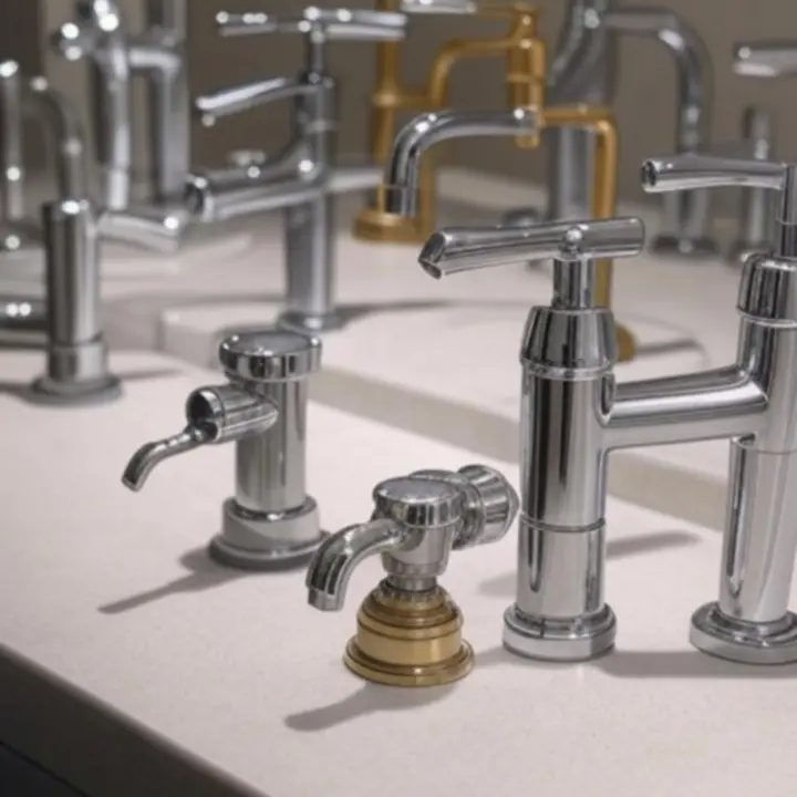 Akciós szerelvényeket bemutató modern fürdőszobai kompozíció