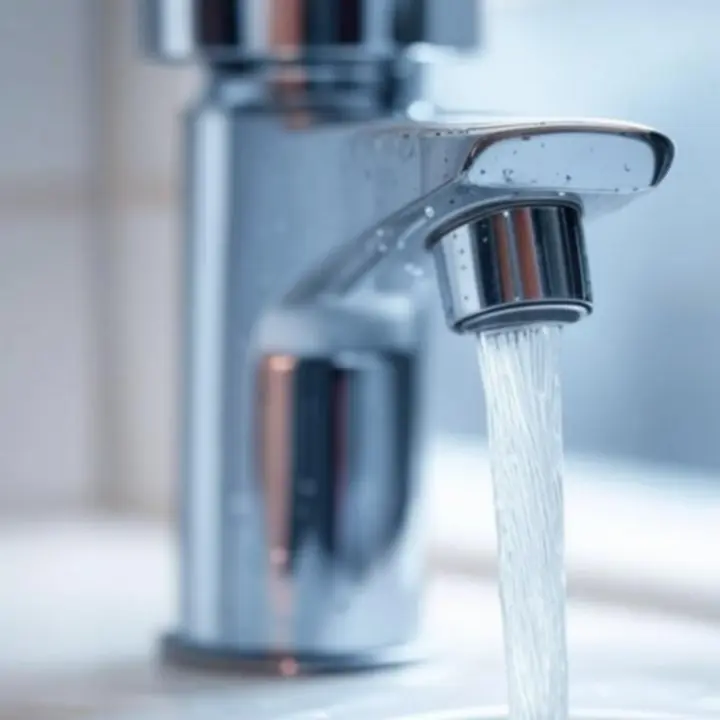 Új generációs modern csaptelep közelről