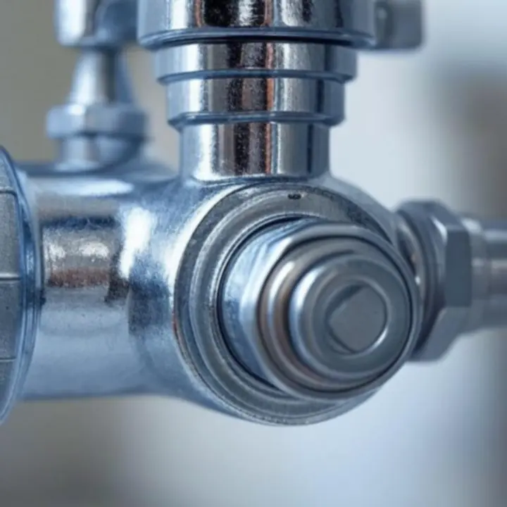 Csaptelep és szaniter termék részletes közeli felvétele